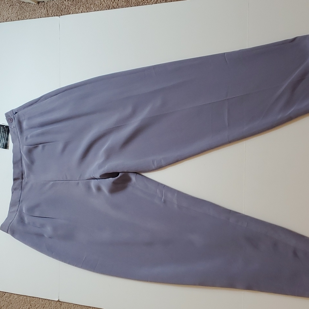 Josephine Chaus purple 100% silk dress pants size 16